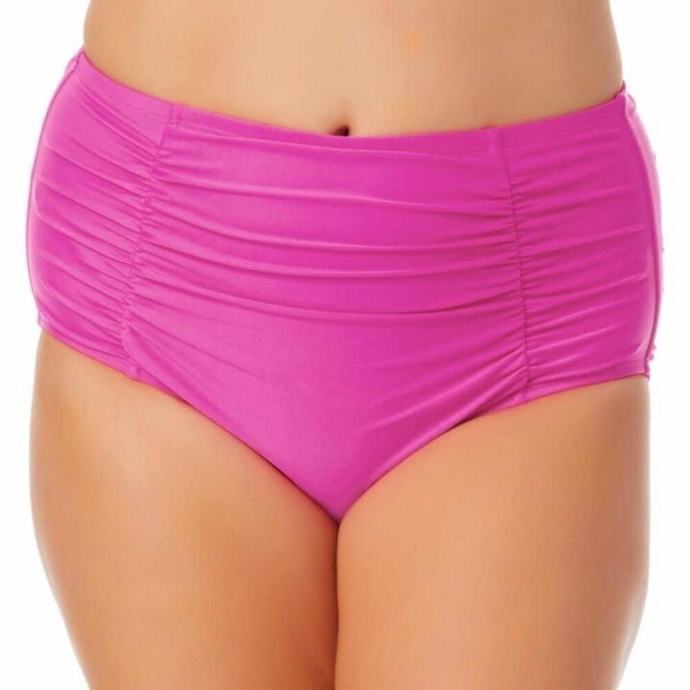NWT California waves plus hot pink High waisted bikini size 3X - Picture 1 of 6